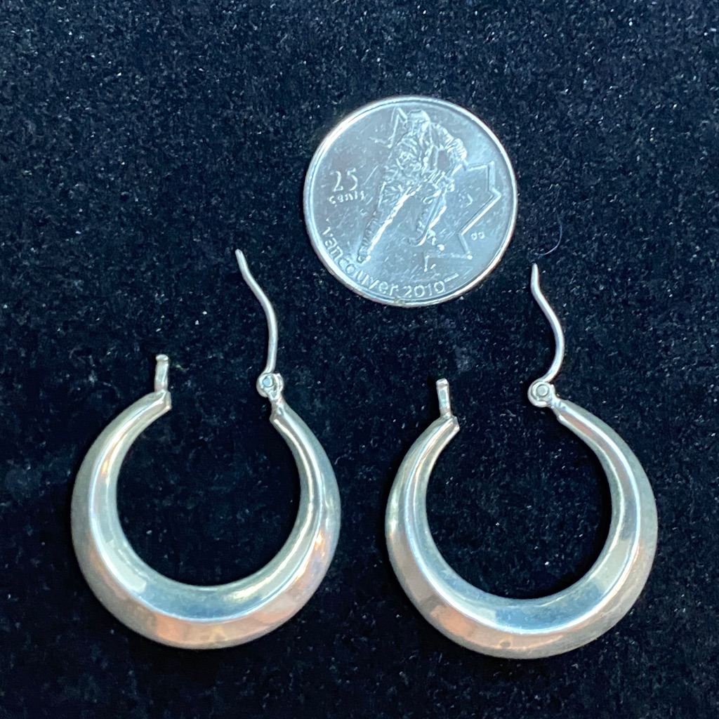 Big Bold Sterling Silver Hoop Earrings